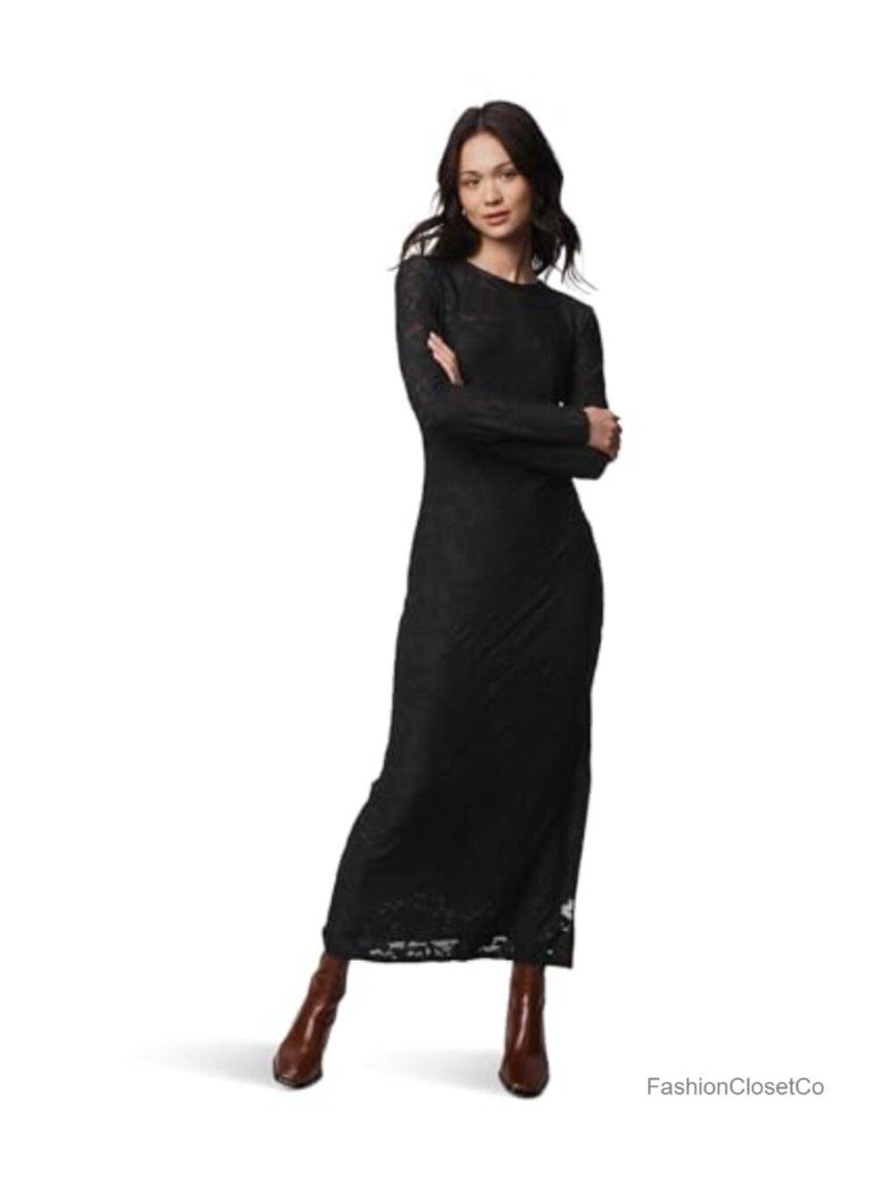 Splendid Cecelia Floral Long Sleeve Dress Polyester Elastane Casual Dress